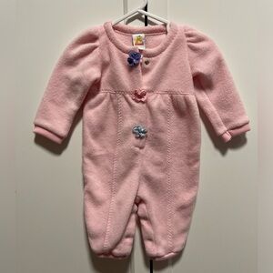2 for 15$ ❤️ 3-6M ❤️ Pink Kids One Piece Winter Suit Footsie